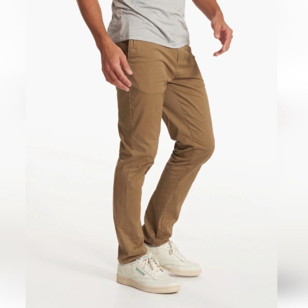 Vuori Mens Size 30x29 Collins Chino Pants Khaki Brown Style #V433 Cotton Twill